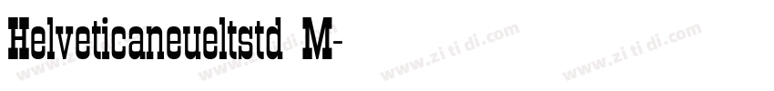 Helveticaneueltstd M字体转换